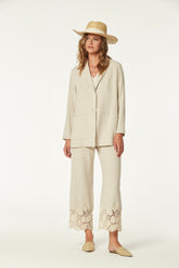 VESTE LANTERNE EN LIN RUSTIQUE