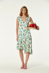 Vestido Shife Viscosa Estampada