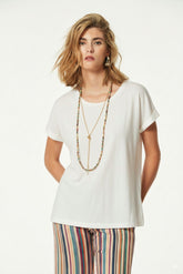 Ascer1 linnen gebreid T-shirt