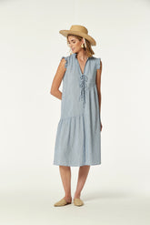 Vestido Albica Viscosa Rayas