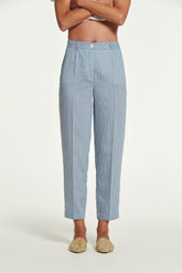 Bornos Viscose Gestreepte Broek