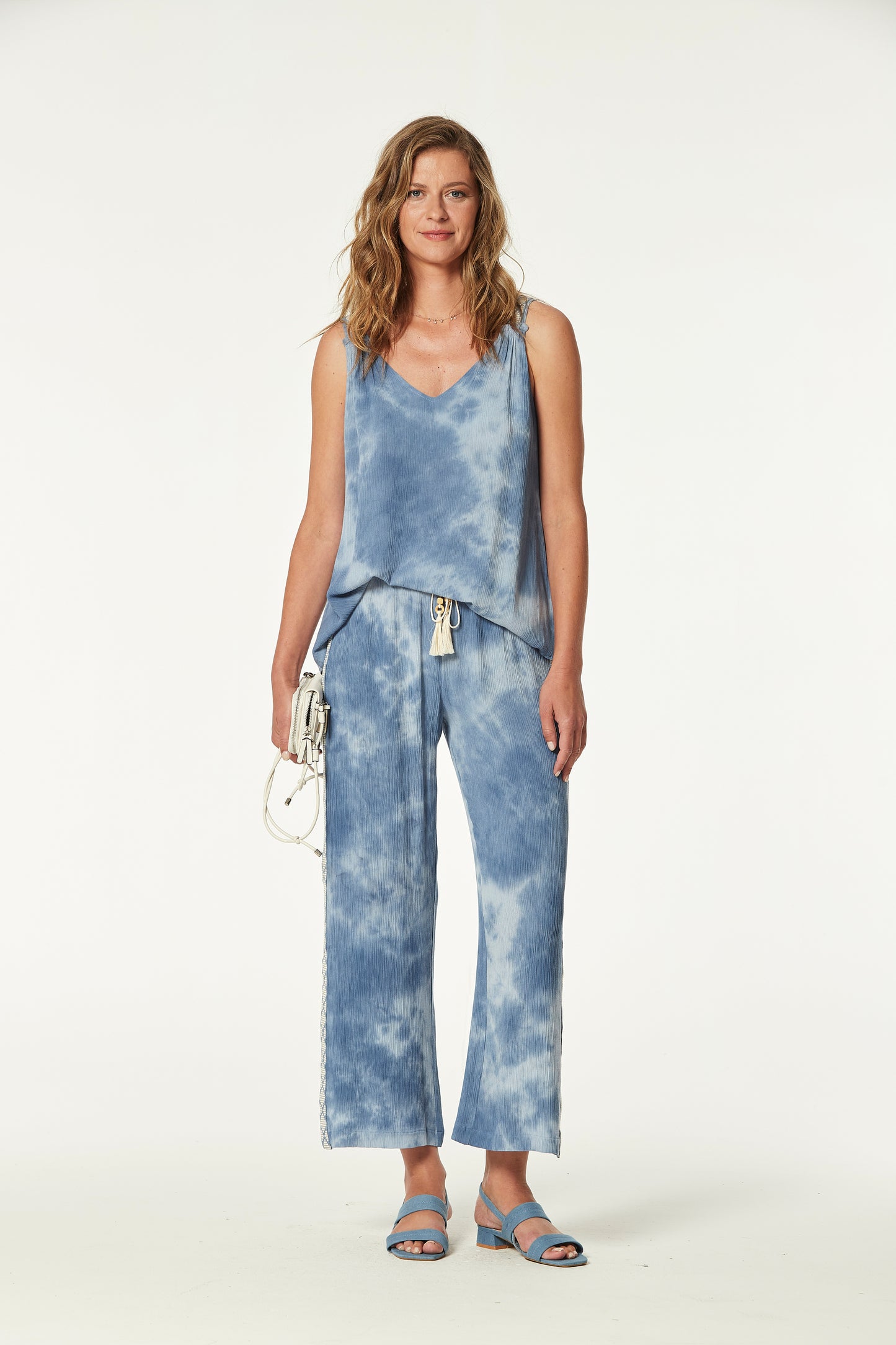 TOP BOLIVIA CRESPON TIE DYE