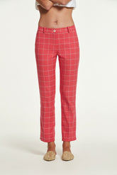 Curai Two-Tone Check-broek