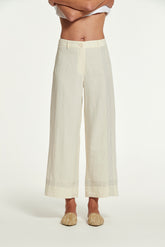 Pantalon en lin et viscose Lyno