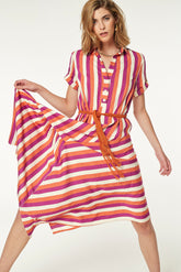 Vestido Morena Viscosa Rayas