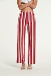 Valtor Viscose Gestreepte Broek