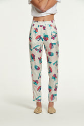 Hiscal bedrukte viscose broek