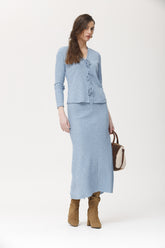 Falda Farda1 punto de canalé melange