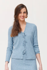 Maico top geribbeld melange breisel