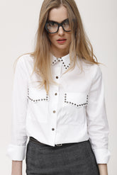 Close-up poplin stretch shirt