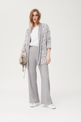 Pantalon Iwira en maille côtelée large