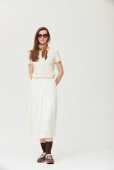 Zaria licht satijnen rok