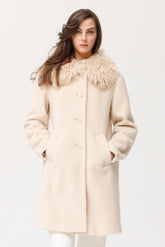 Adolfo dikke vilten gebreide jas