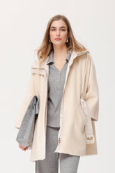 Dexio grof gebreide jas van vilt