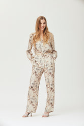 Ubler viscose chambray broek