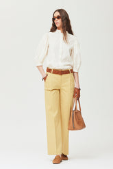 Pantalon Casson, sergé de coton lavé