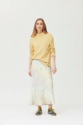 Diber9 satijnen tie-dye rok