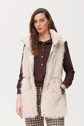 Glazen vest met bonteffect