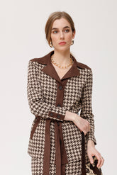 Chiego jasje jacquard tweekleurig gebreid