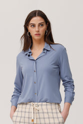 Dunlop lichtgewicht gebreid overhemd