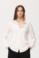 Dunlop zebra jacquard jersey shirt