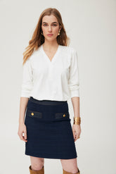 Galin-rok, stof in Chanel-stijl