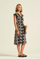 Vestido Camila Gasa Bordada