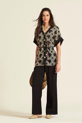 Camisa Falder Gasa Bordada