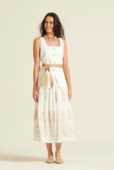 Falda Zaria Voile Bordado