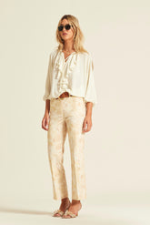 Pantalón Cauke Sarga Estampada Jeans