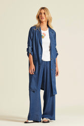 Abrigo Payor Tencel Denim