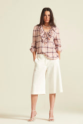 Blusa Clota Algodon De Cuadros