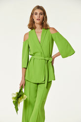 Chaqueta Burdeos Plana Strecht