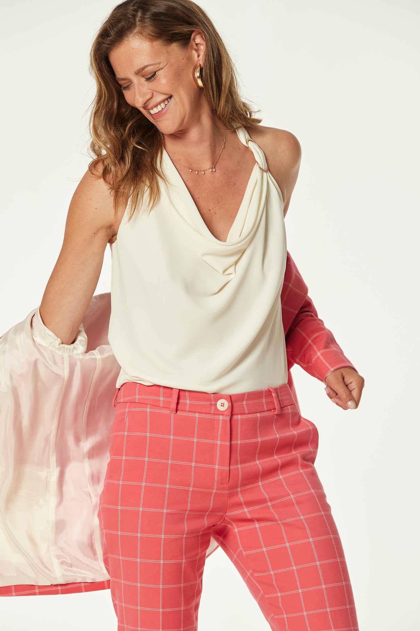 TOP LILLA GASA GEORGETTE