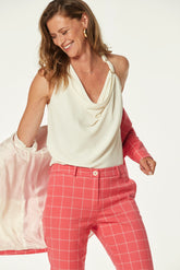 Top Lilla Gasa Georgette