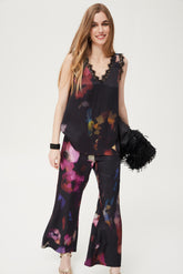 Faisan viscose bedrukte broek