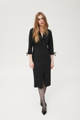 Gelu lurex gebreide jurk