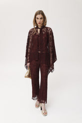 Caebo9 viscose kanten broek