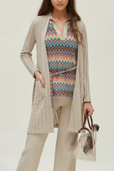 Pantalon palazzo en coton stretch