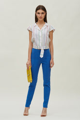 Slim Fit Stretch Katoenen Broek