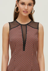 Vestido Escote Tul +Large