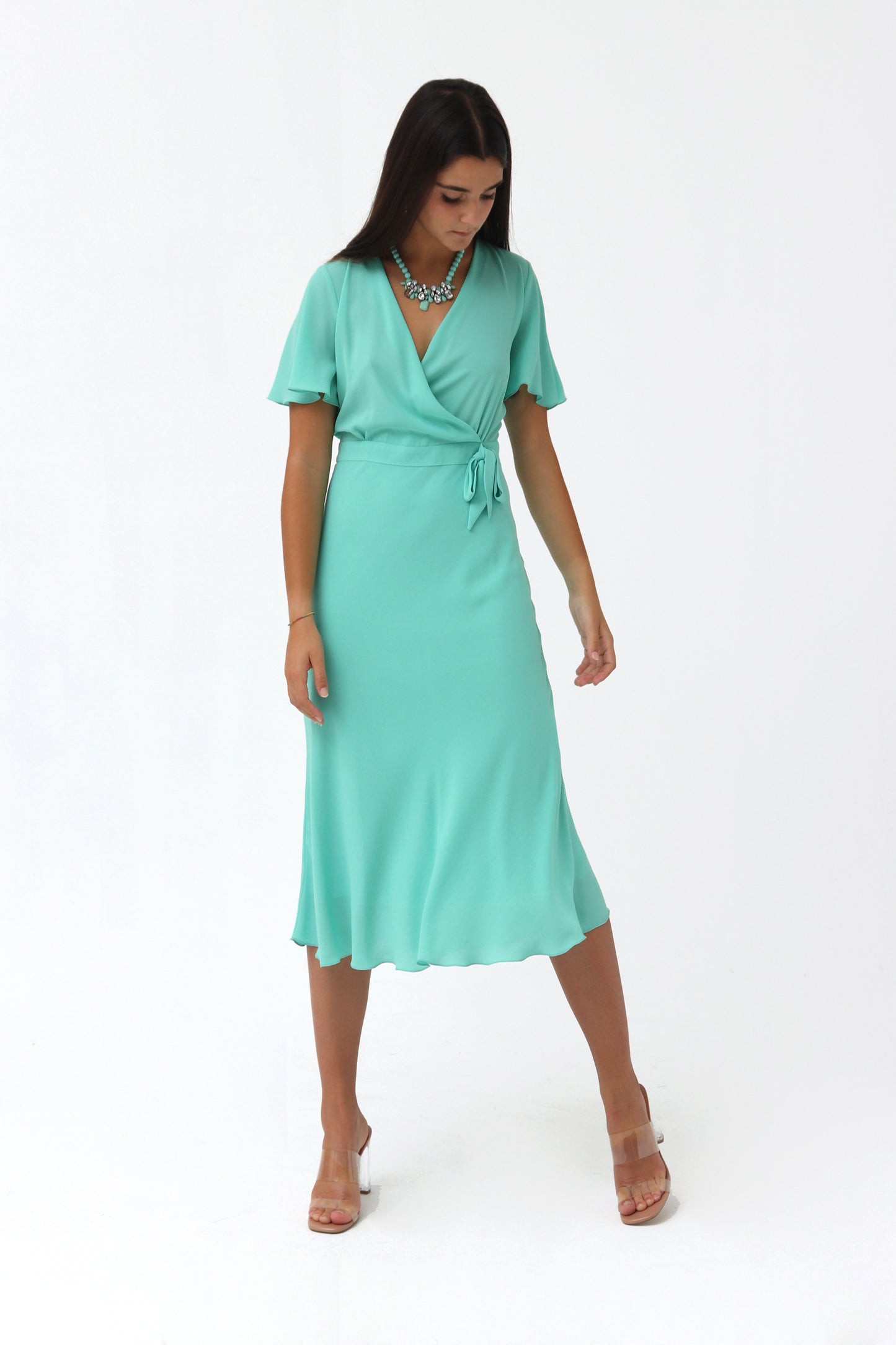VESTIDO TALLE ALTO-GASA
