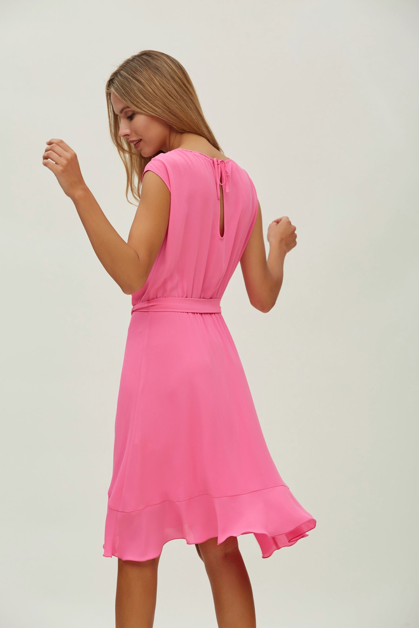 VESTIDO CRUZADO DE GASA