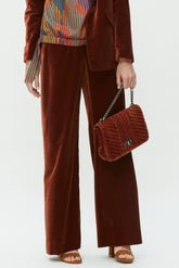 Fluwelen Palazzo-broek