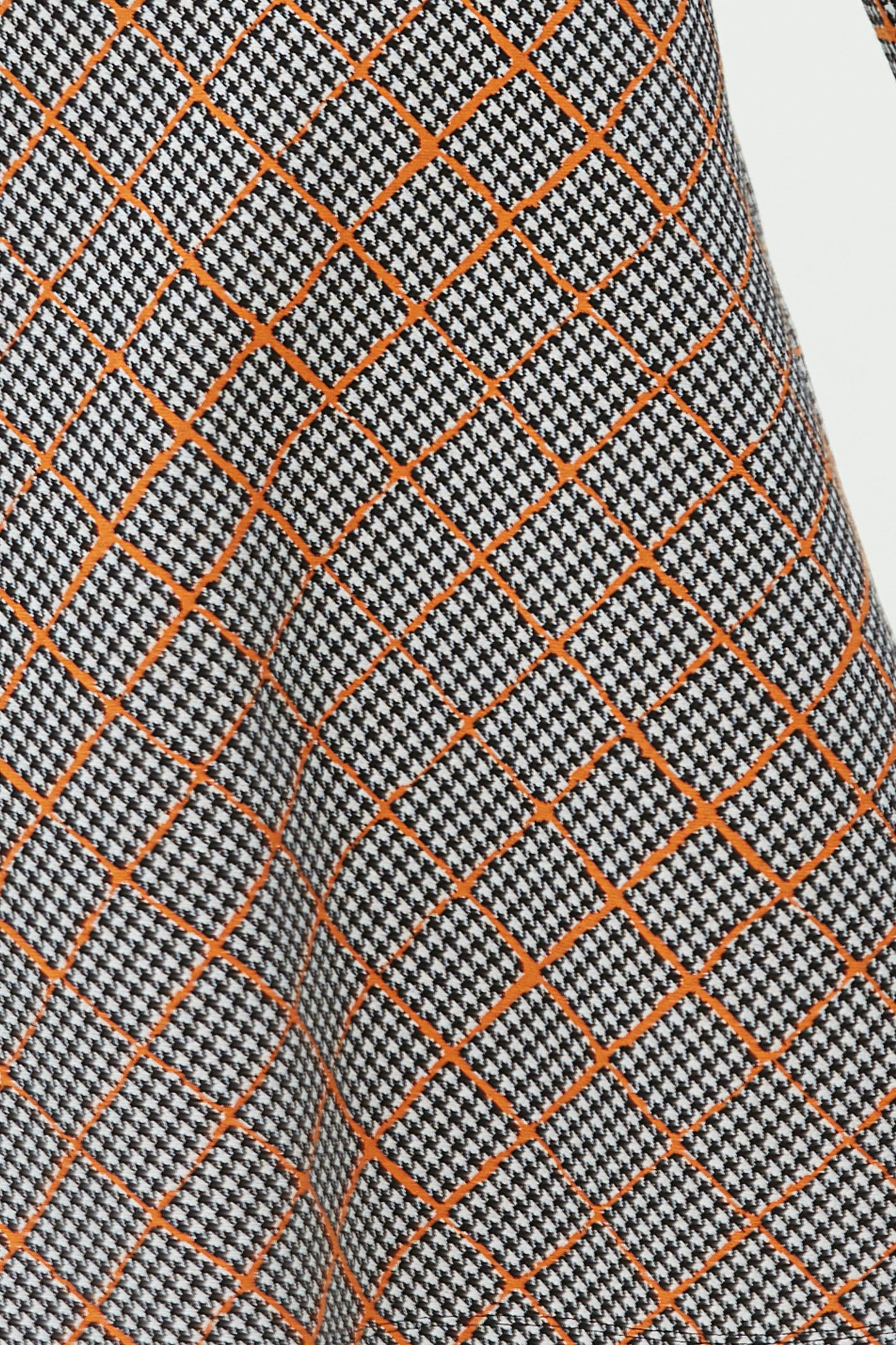 VESTIDO ENTALLADO EN CINTURA-PUNTO PATA GALLO