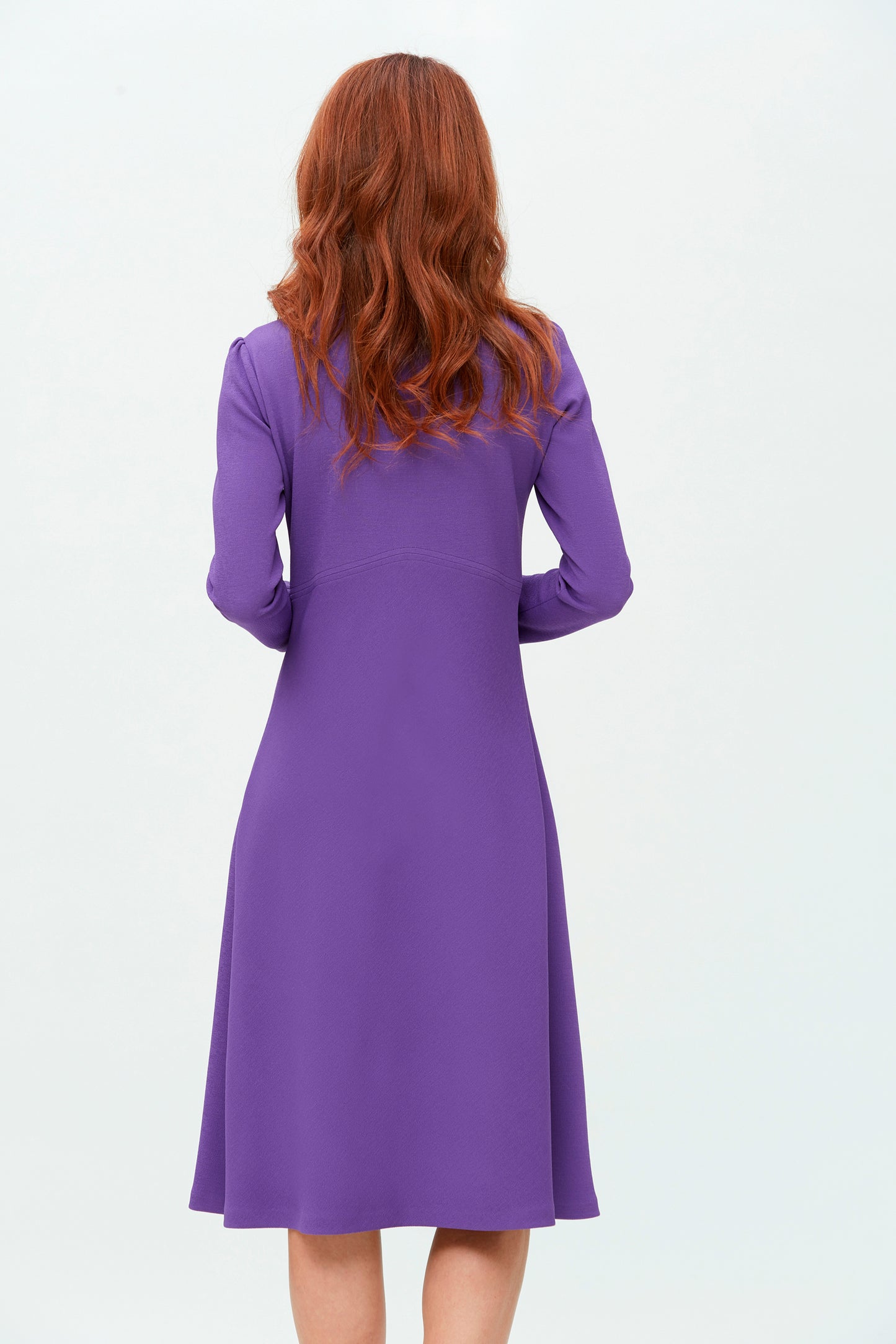 VESTIDO ENTALLADO EN CINTURA-PUNTO