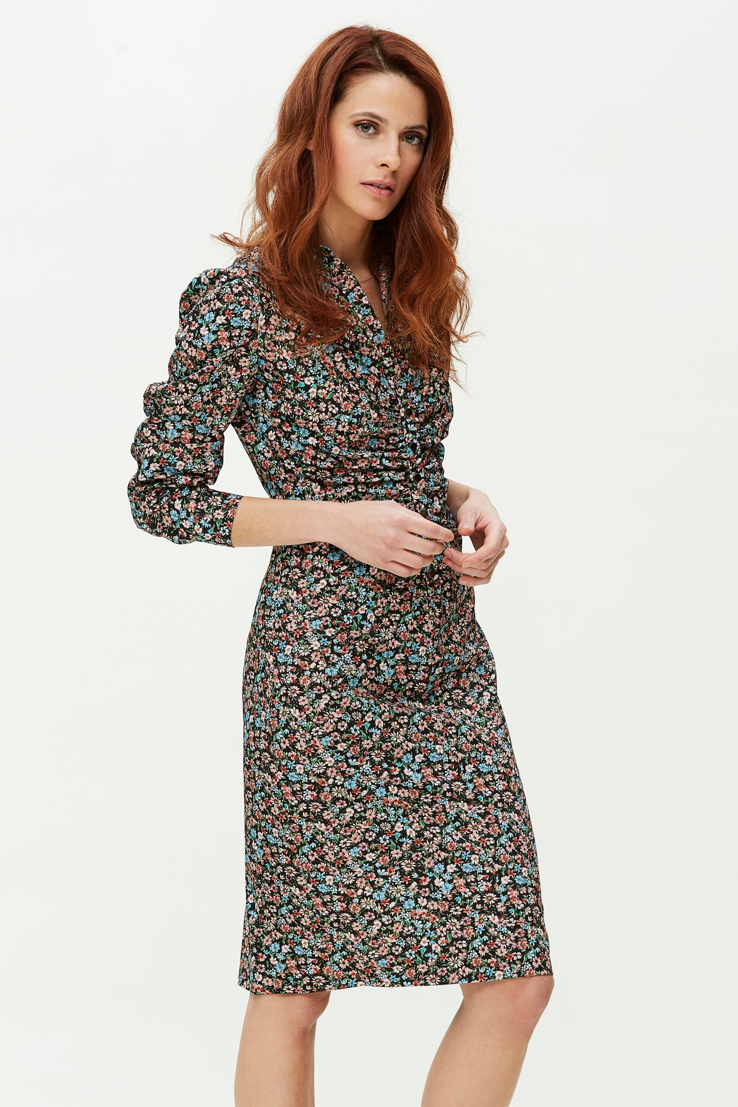 VESTIDO CAMISERO-ESTAMPADO MULTICOLOR