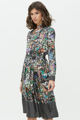 Vestido Largo Lazada-Graffiti Multicolor