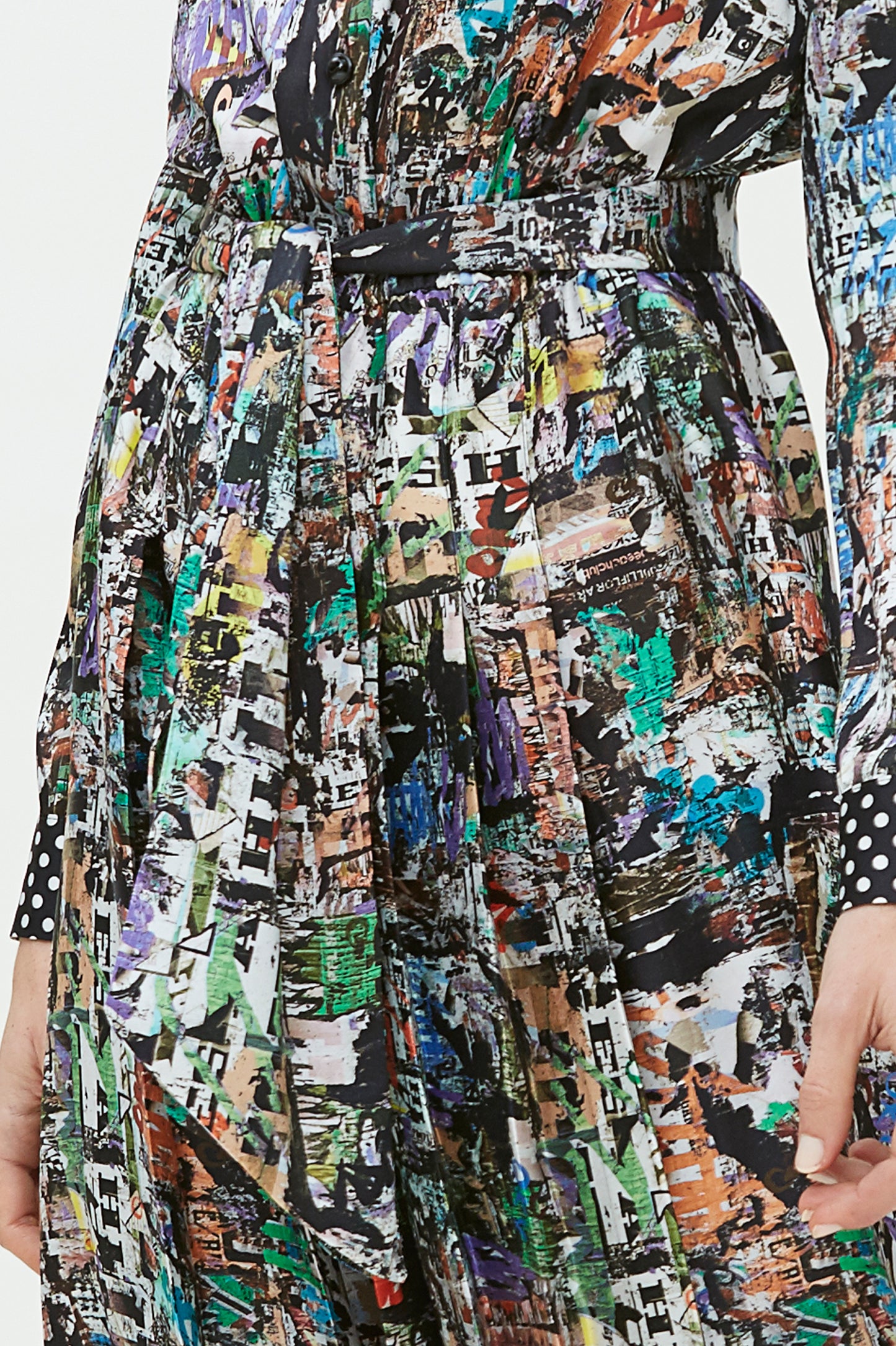 VESTIDO LARGO LAZADA-GRAFFITI MULTICOLOR