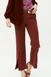 Broek met splitten - Dubbel plat